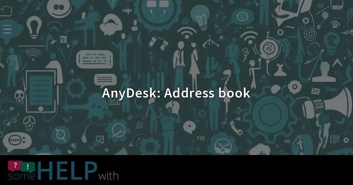 AnyDesk Address book